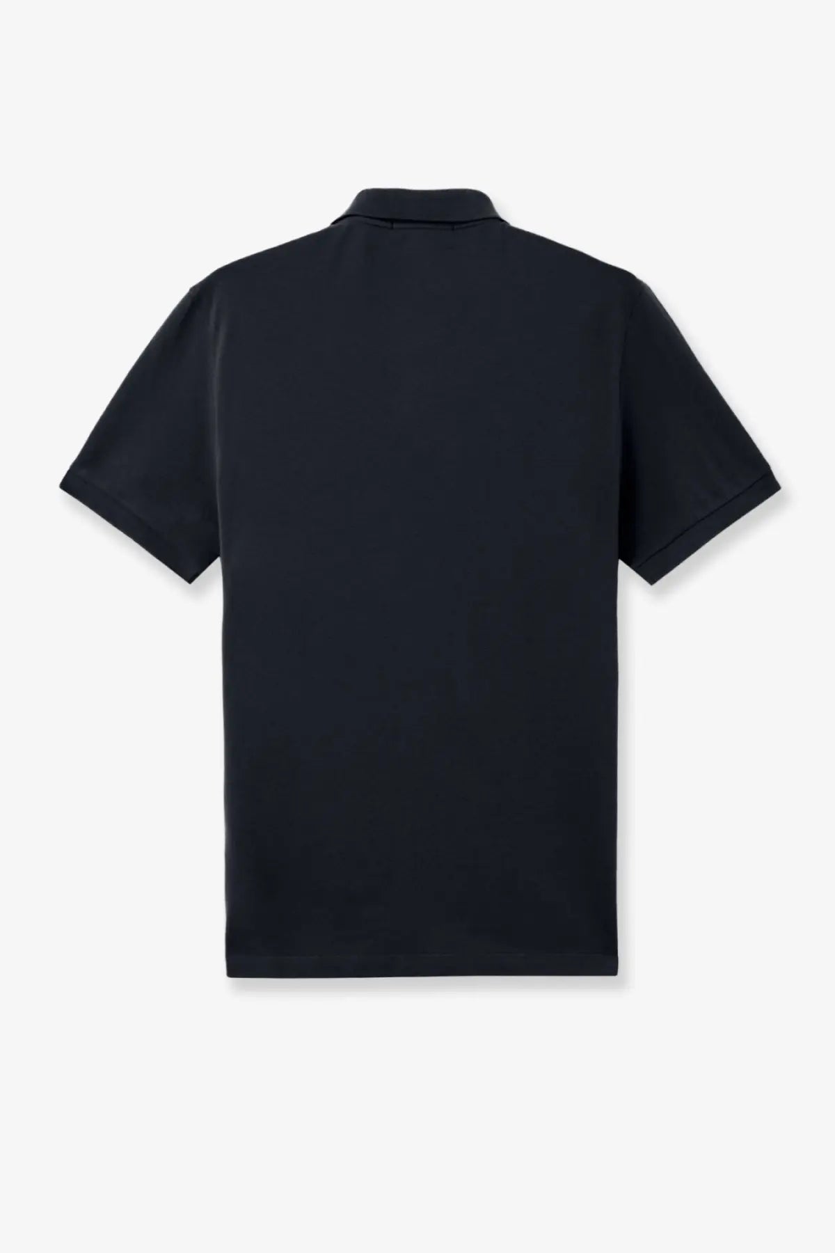 Stone Island men’s stretch organic cotton polo shirt in black with short sleeves and classic collar made of smooth fabric