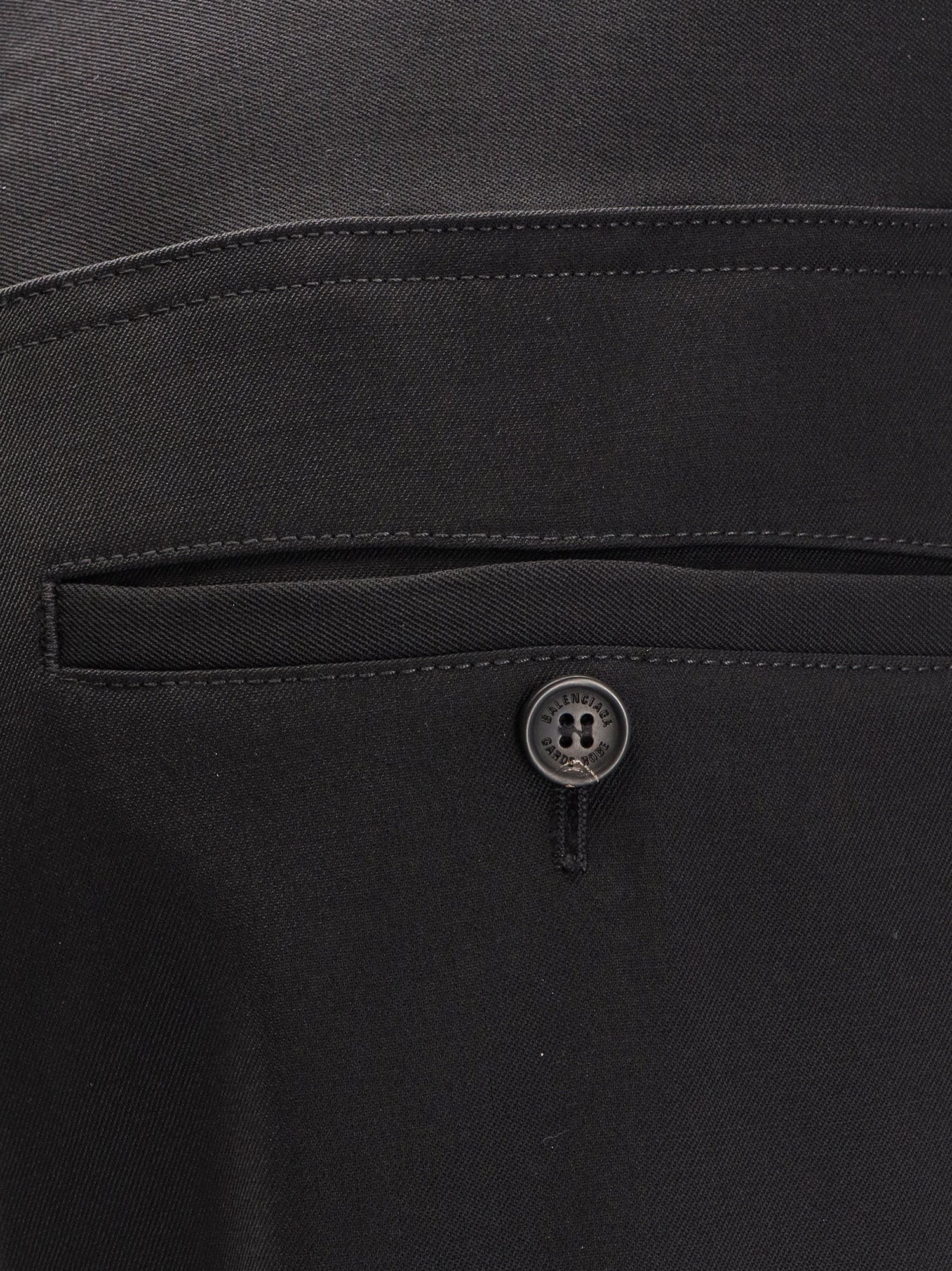 Balenciaga Men's Wool Pants Black