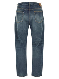 Saint Laurent Straight Leg Jeans Blue, view 2