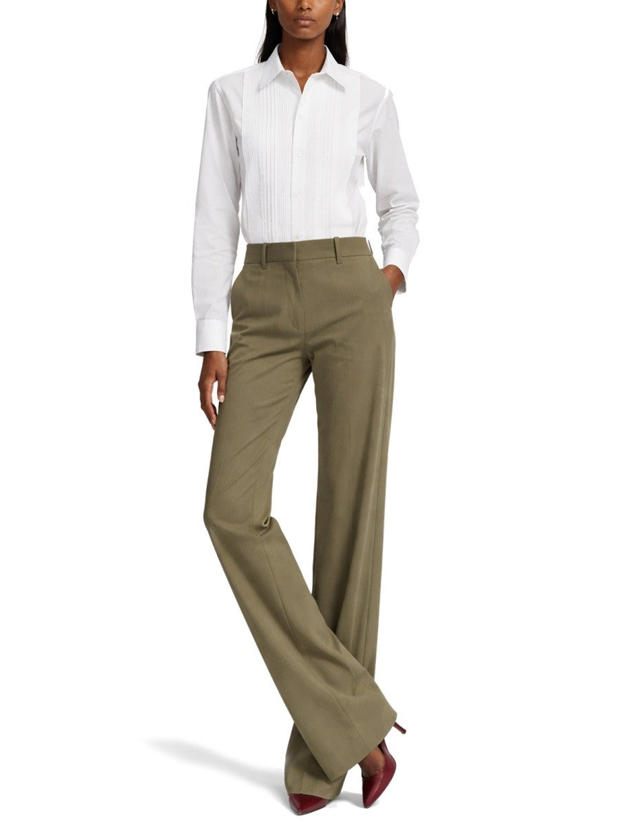 Victoria Beckham Women's Straight Pants Green
