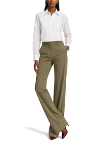 Victoria Beckham Women's Straight Pants Green