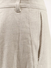 S Max Mara Women's Stretch Cotton and Linen Trousers White