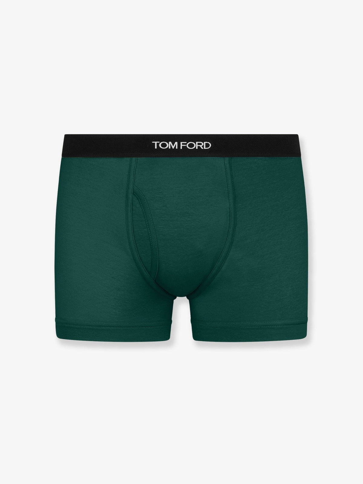 Tom Ford Men's Stretch Cotton Boxer Briefs Green