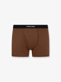 Tom Ford Men's Stretch Cotton Boxer Briefs Beige