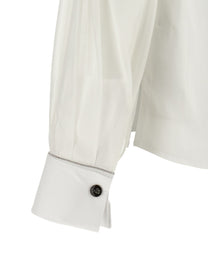 Peserico Stretch Cotton Shirt White, view 4