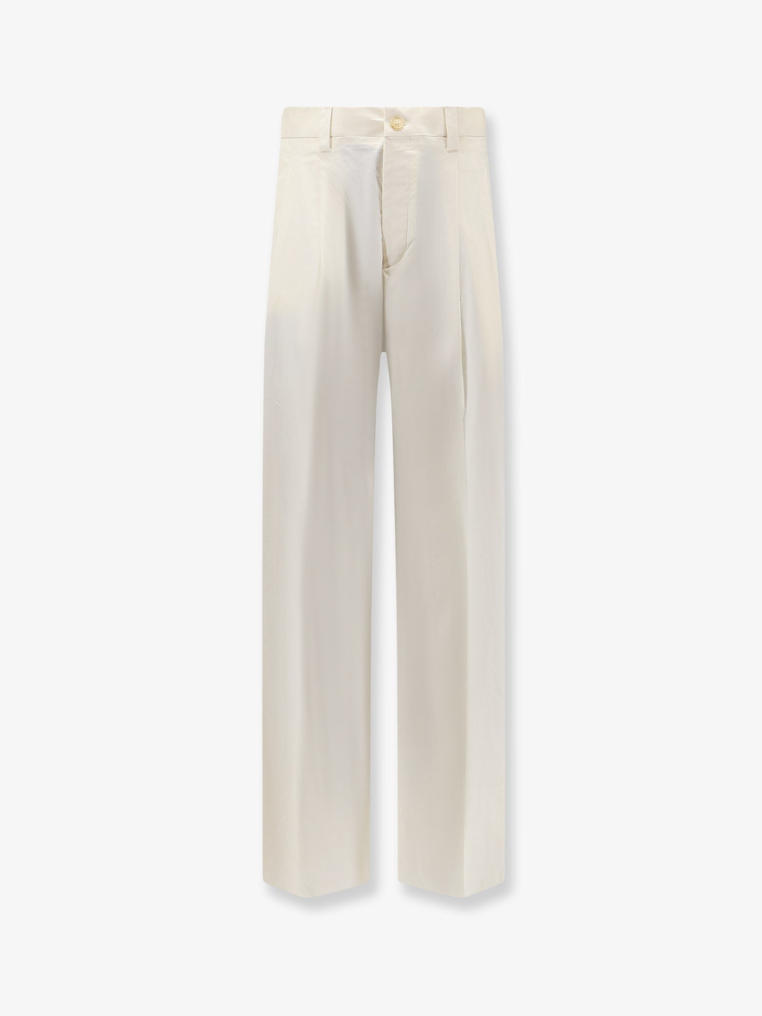 Laneus Men's Stretch Cotton Trousers White