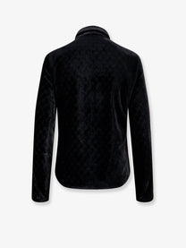 Gucci Men's Stretch GG Dévoré Velvet Shirt Black