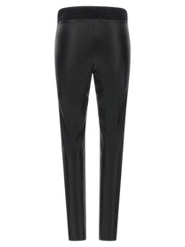 Brunello Cucinelli Stretch Nappa Leather Leggings Black