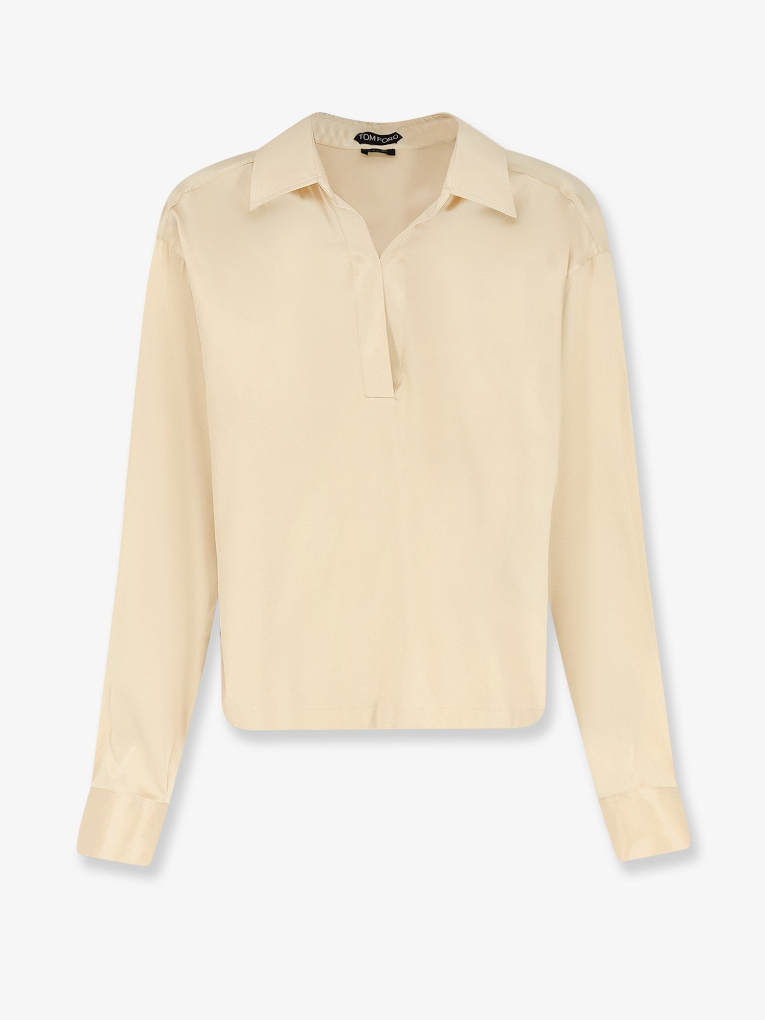 Tom Ford Women's Stretch Satin Shirt Yellow