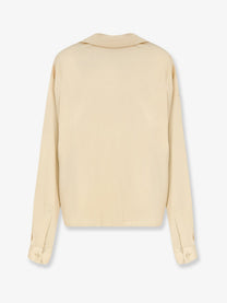 Tom Ford Women's Stretch Satin Shirt Yellow