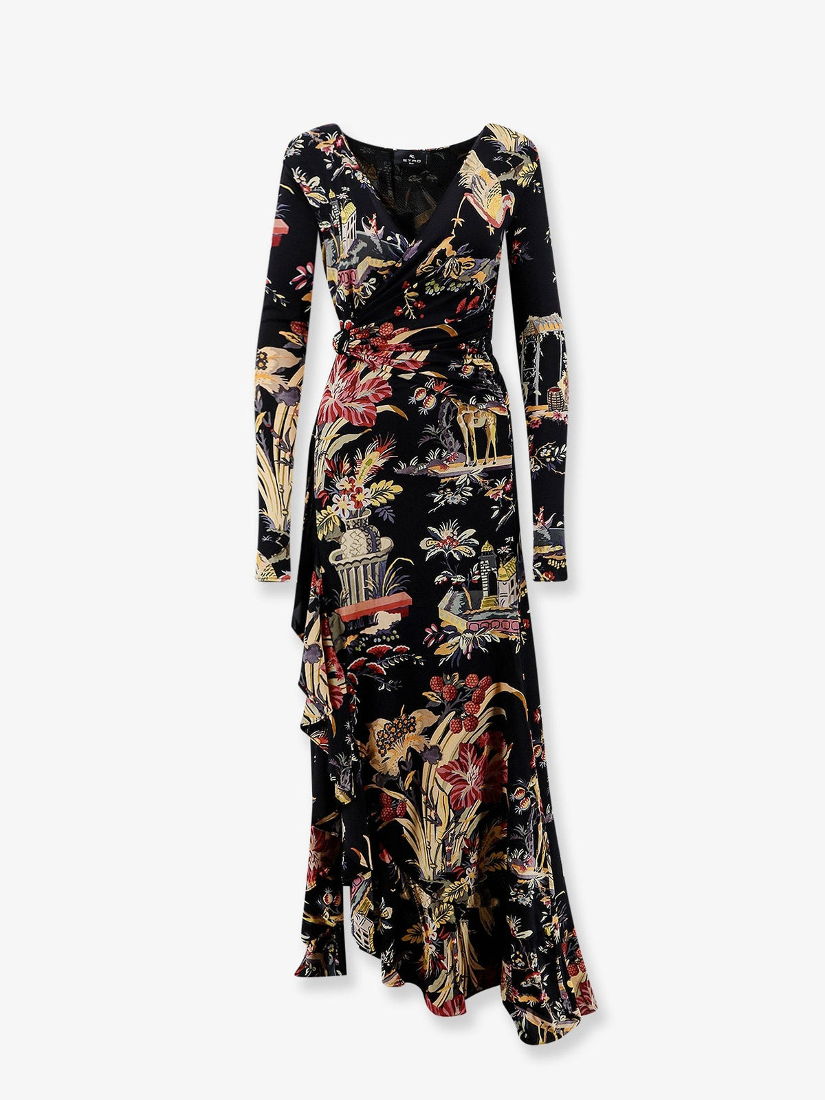 ETRO Women's Stretch Viscose Long Dress Black