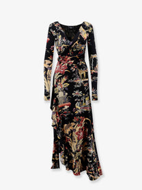 ETRO Women's Stretch Viscose Long Dress Black