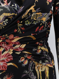 ETRO Women's Stretch Viscose Long Dress Black