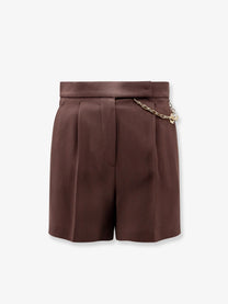 Elisabetta Franchi Women's Stretch Viscose Shorts Brown