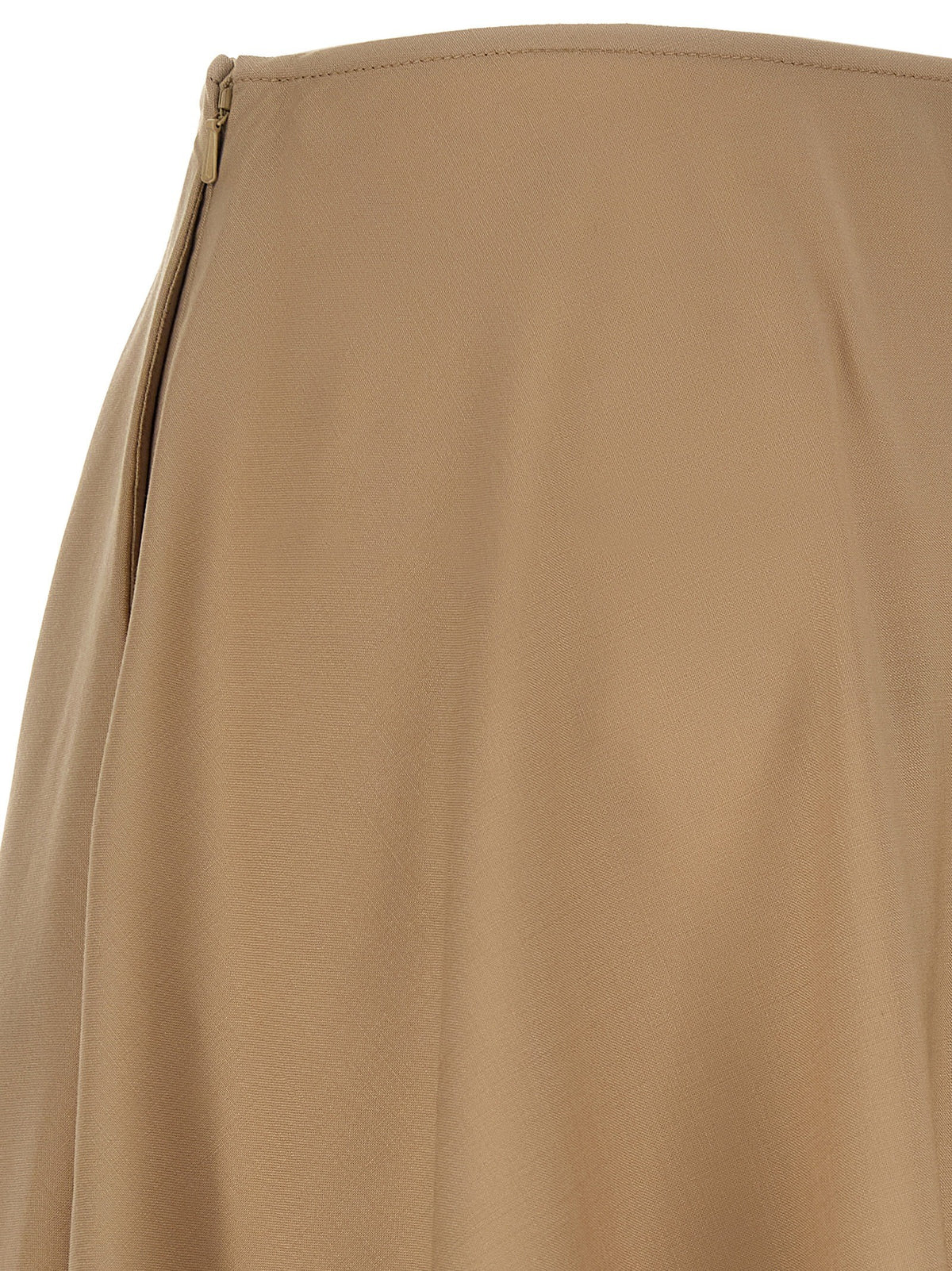 Moschino Stretch Wool Skirt Beige