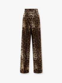 Dolce &amp; Gabbana Women's Stretch Wool Trousers Pattern