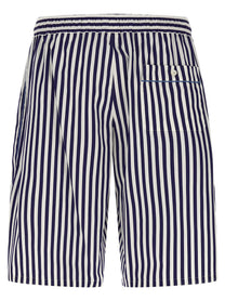 Dolce &amp; Gabbana Striped Bermuda Shorts Blue