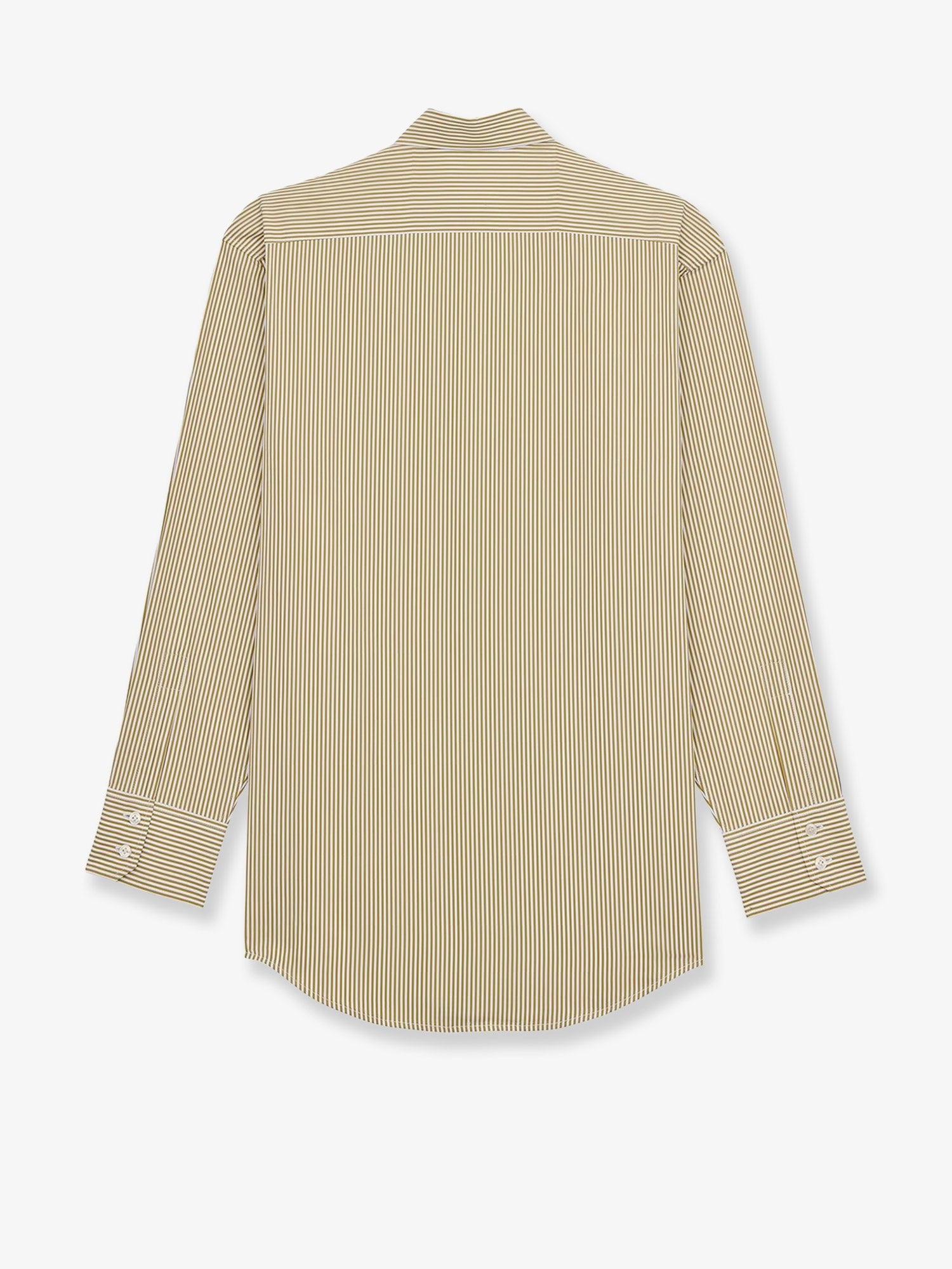 Saint Laurent Women's Striped Shirt Green