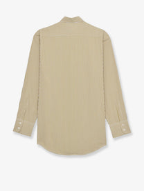 Saint Laurent Women's Striped Shirt Green