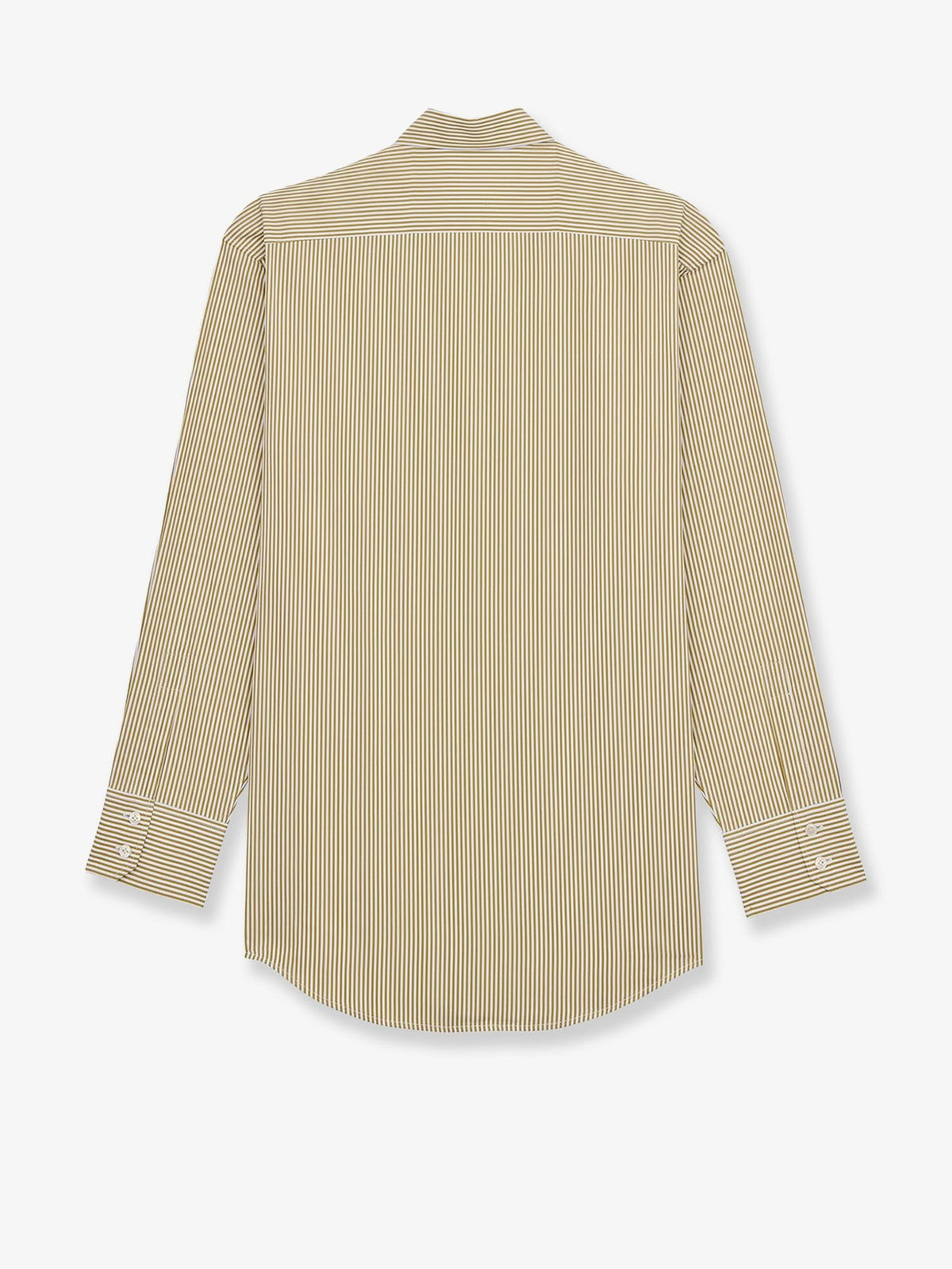 Saint Laurent Women's Striped Shirt Green