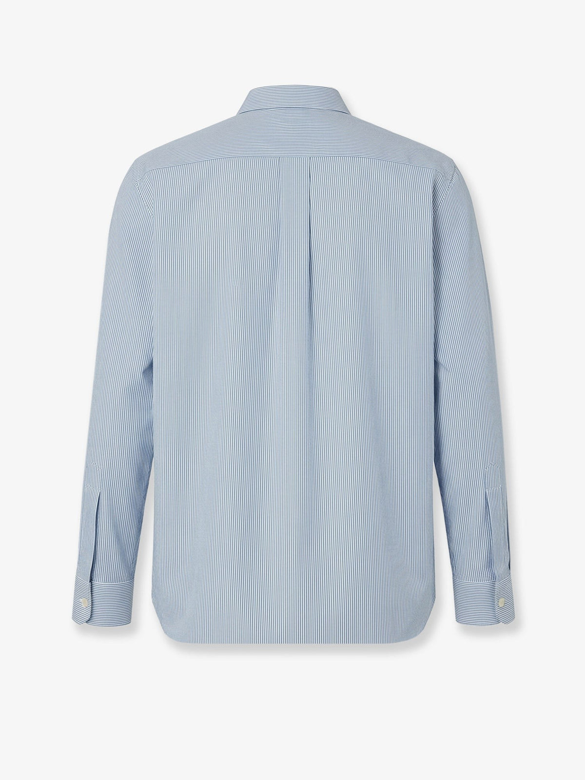 Burberry Men's Striped Cotton Shirt Blue