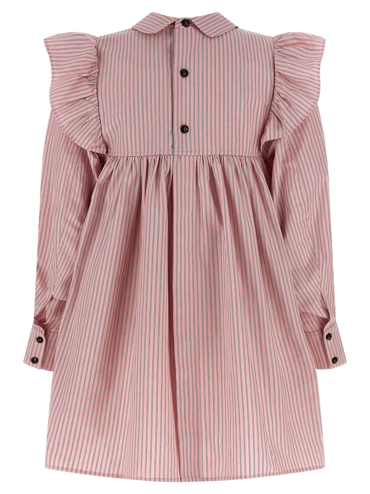 Ganni Striped Dress Blue