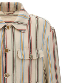 ETRO Striped Overshirt Gold