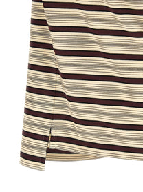 PRADA Striped Polo Shirt Gold