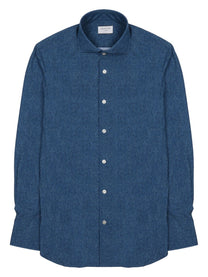 Archivium Be Updated Men's Camicia in Tessuto Tecnico Blue