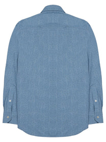 Archivium Be Updated Men's Camicia in Tessuto Tecnico Blue