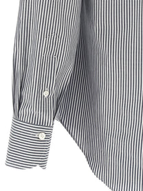 Finamore Striped Shirt Blue, view 4