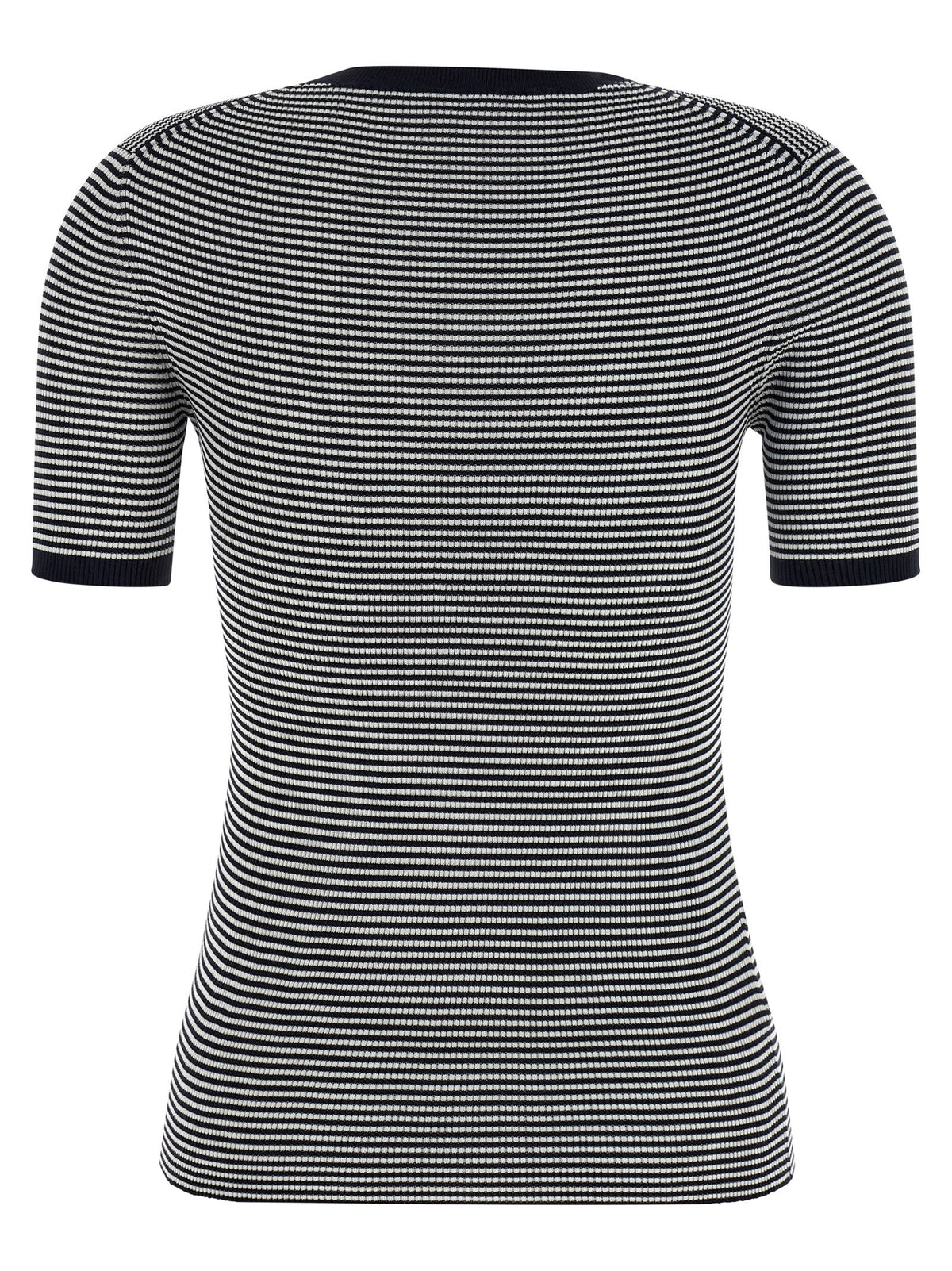 PRADA Striped Silk Shirt Blue