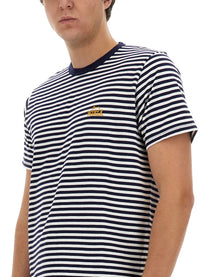 Woolrich Men's Striped Shirt Blue