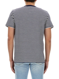 Woolrich Men's Striped Shirt Blue