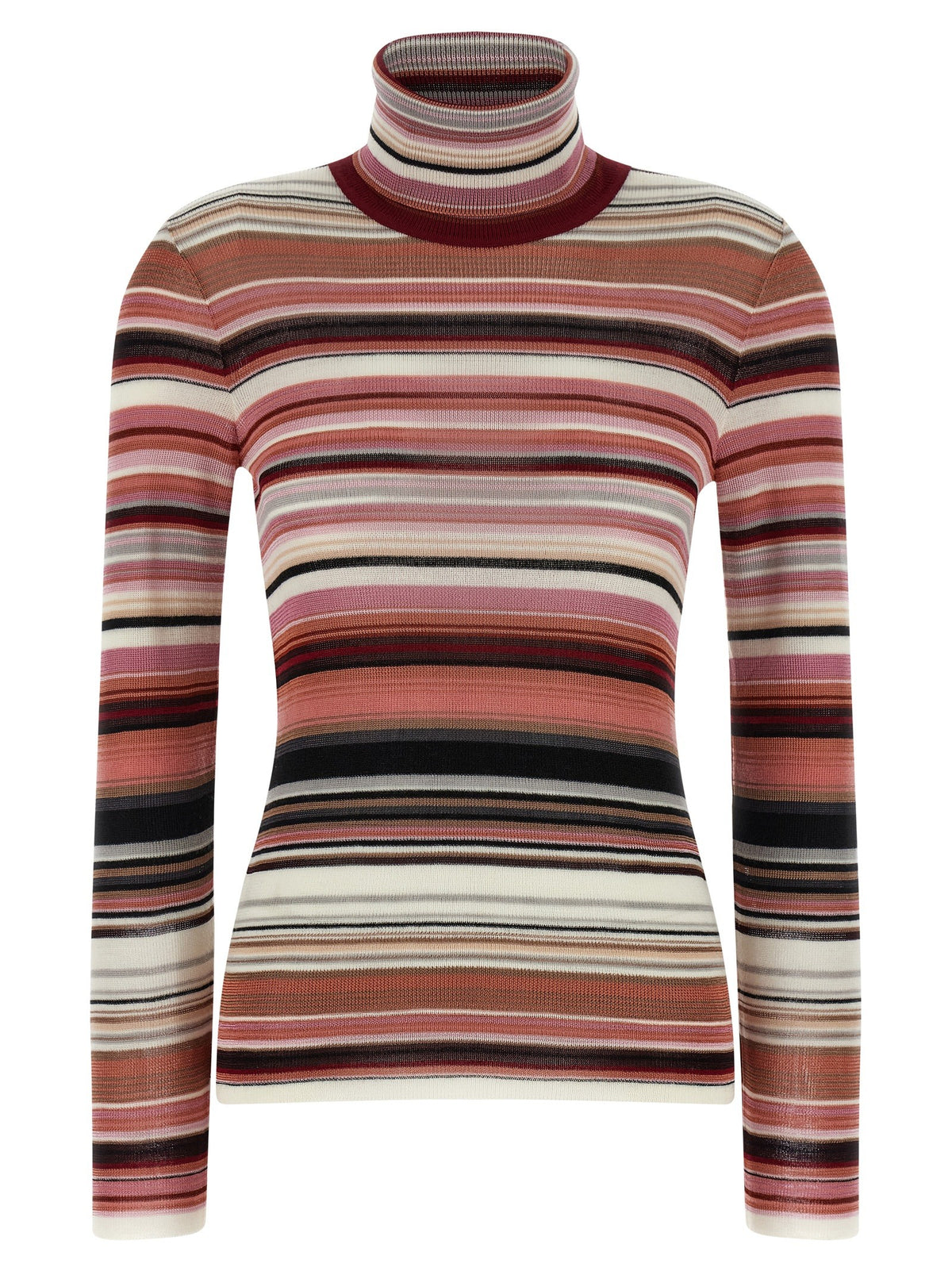 Missoni Striped Turtleneck Sweater Blue
