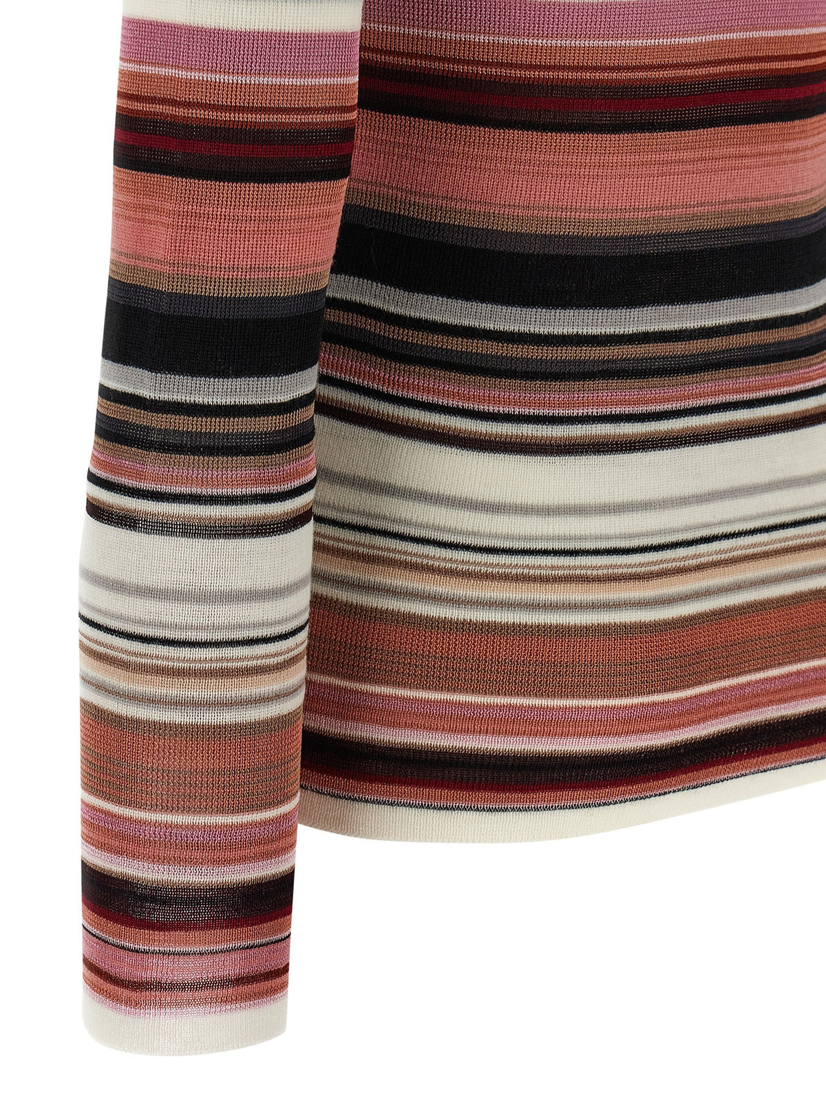 Missoni Striped Turtleneck Sweater Blue