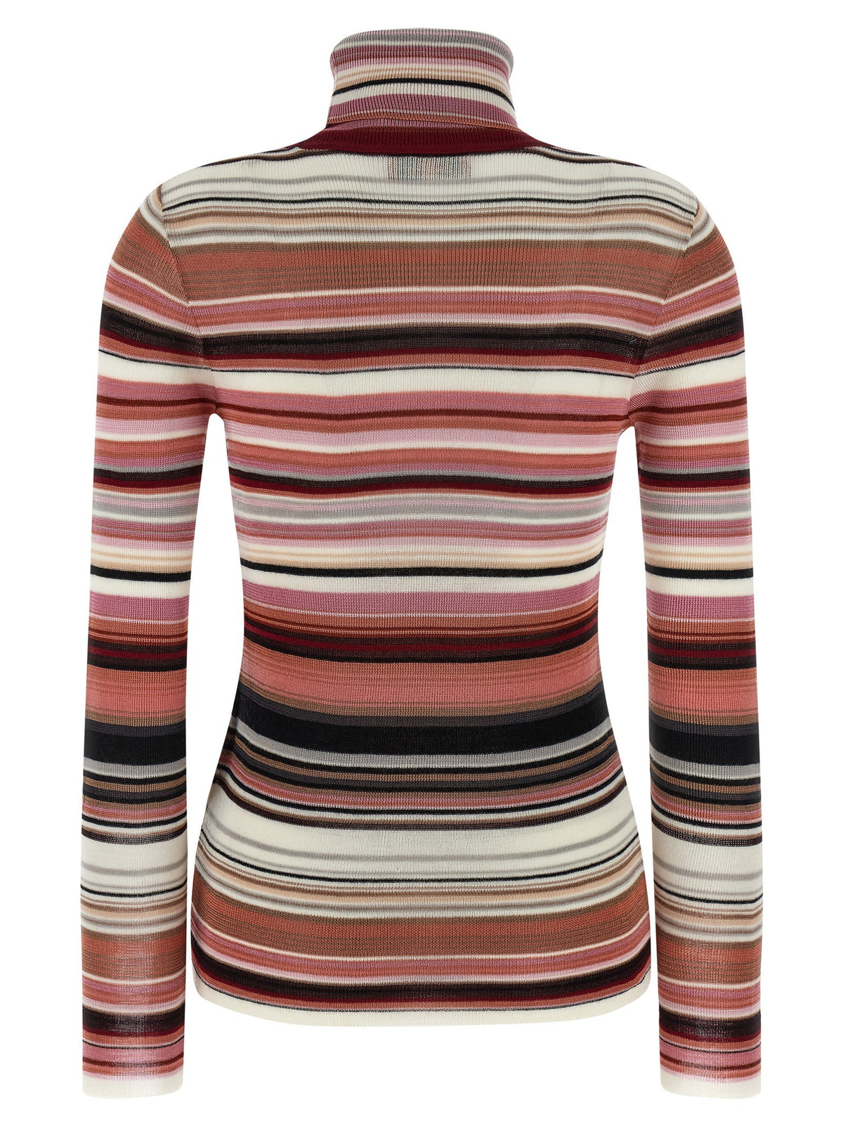 Missoni Striped Turtleneck Sweater Blue