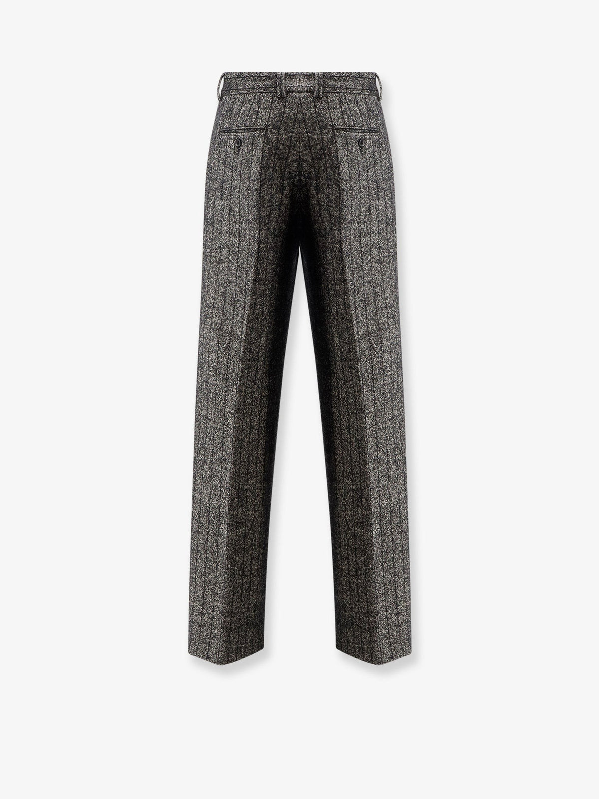 Dolce &amp; Gabbana Women's Striped Wool Blend Trousers Pattern