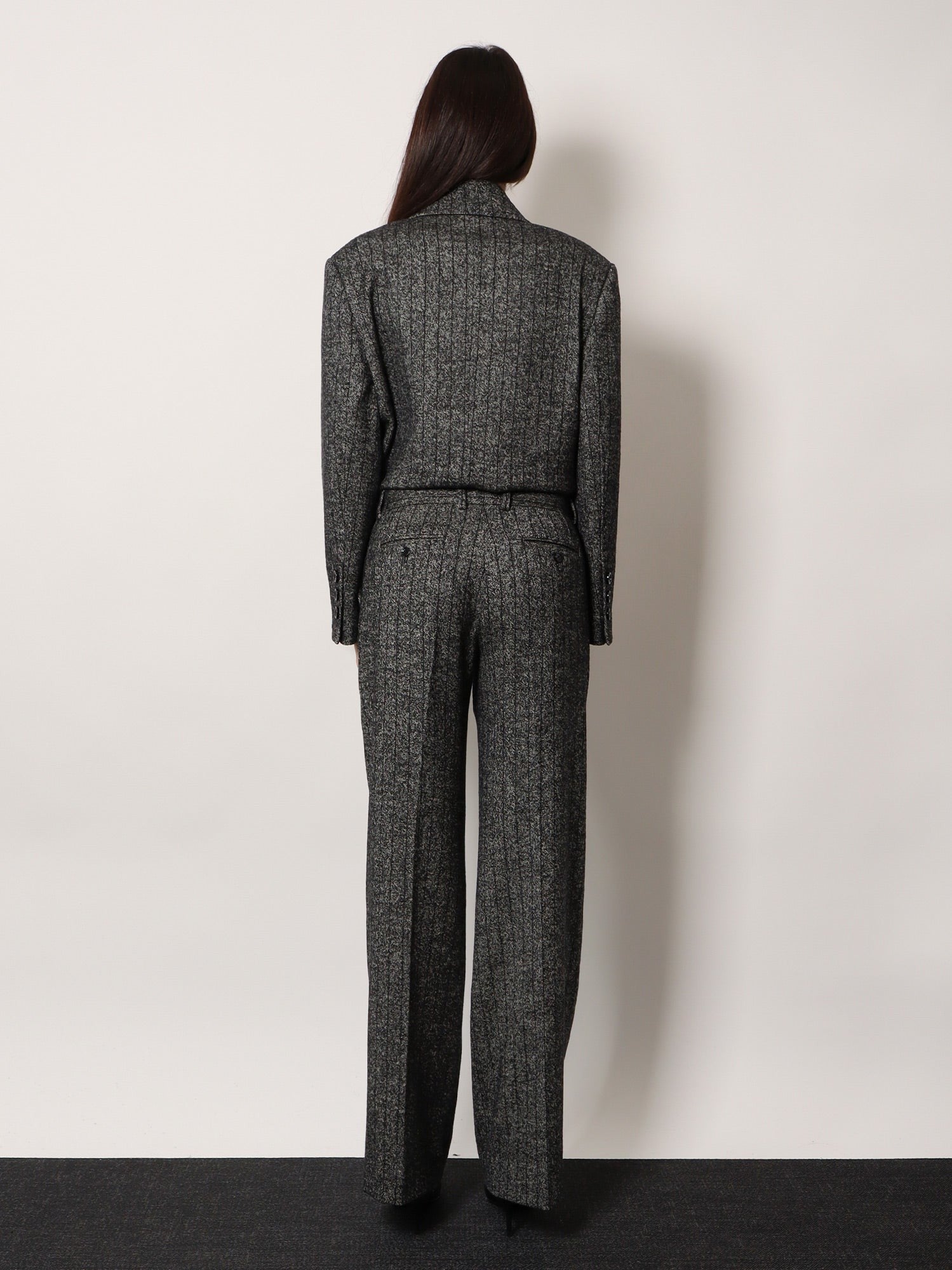 Dolce &amp; Gabbana Women's Striped Wool Pants White