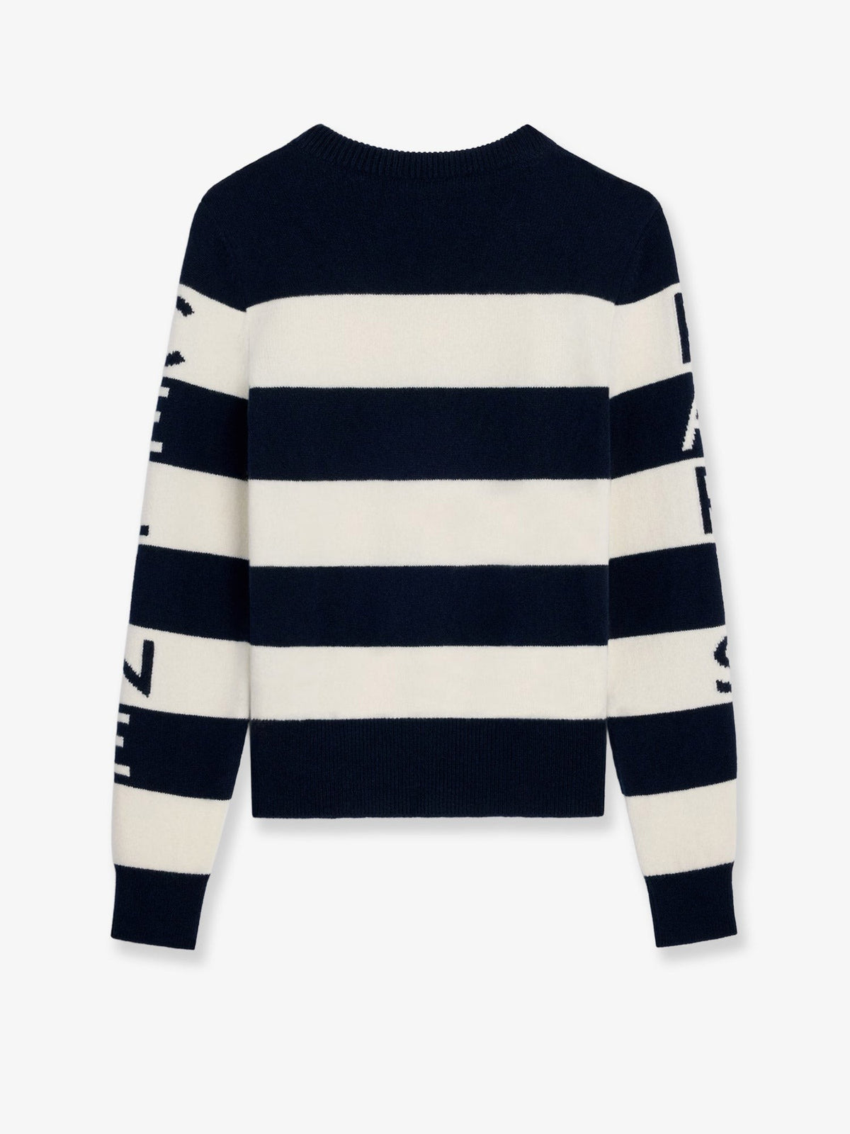 Celine Women's Striped Wool Sweater White