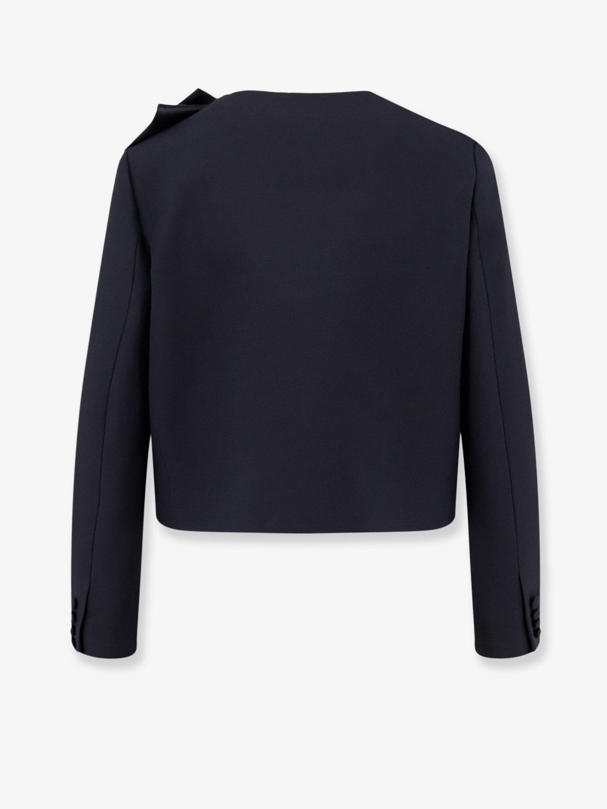 Dior Women's Structured Wool and Silk Tailored Blazer Black