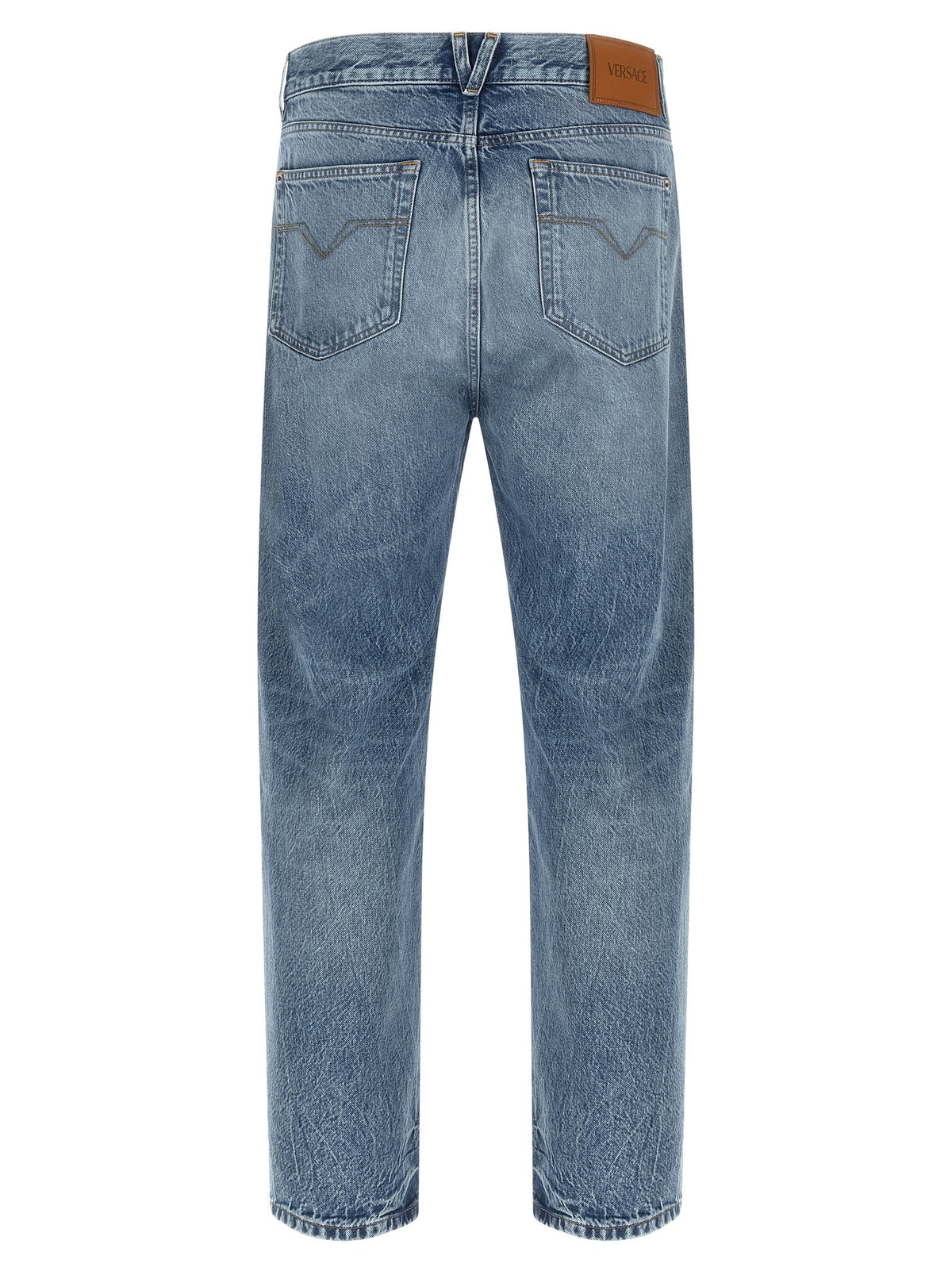 Versace Studded Jeans Blue