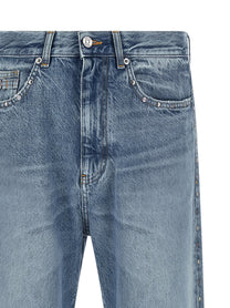 Versace Studded Jeans Blue