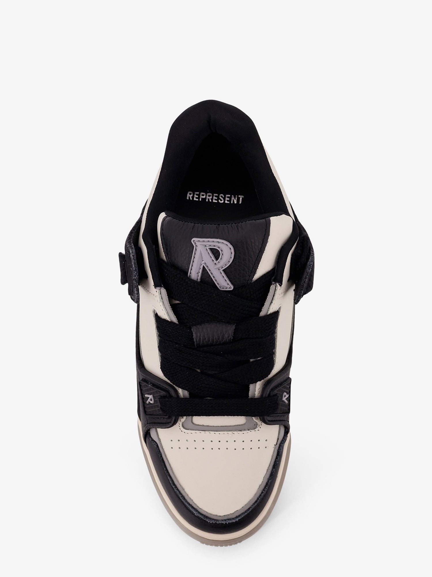 Represent Men's Studio Leather Sneakers Black