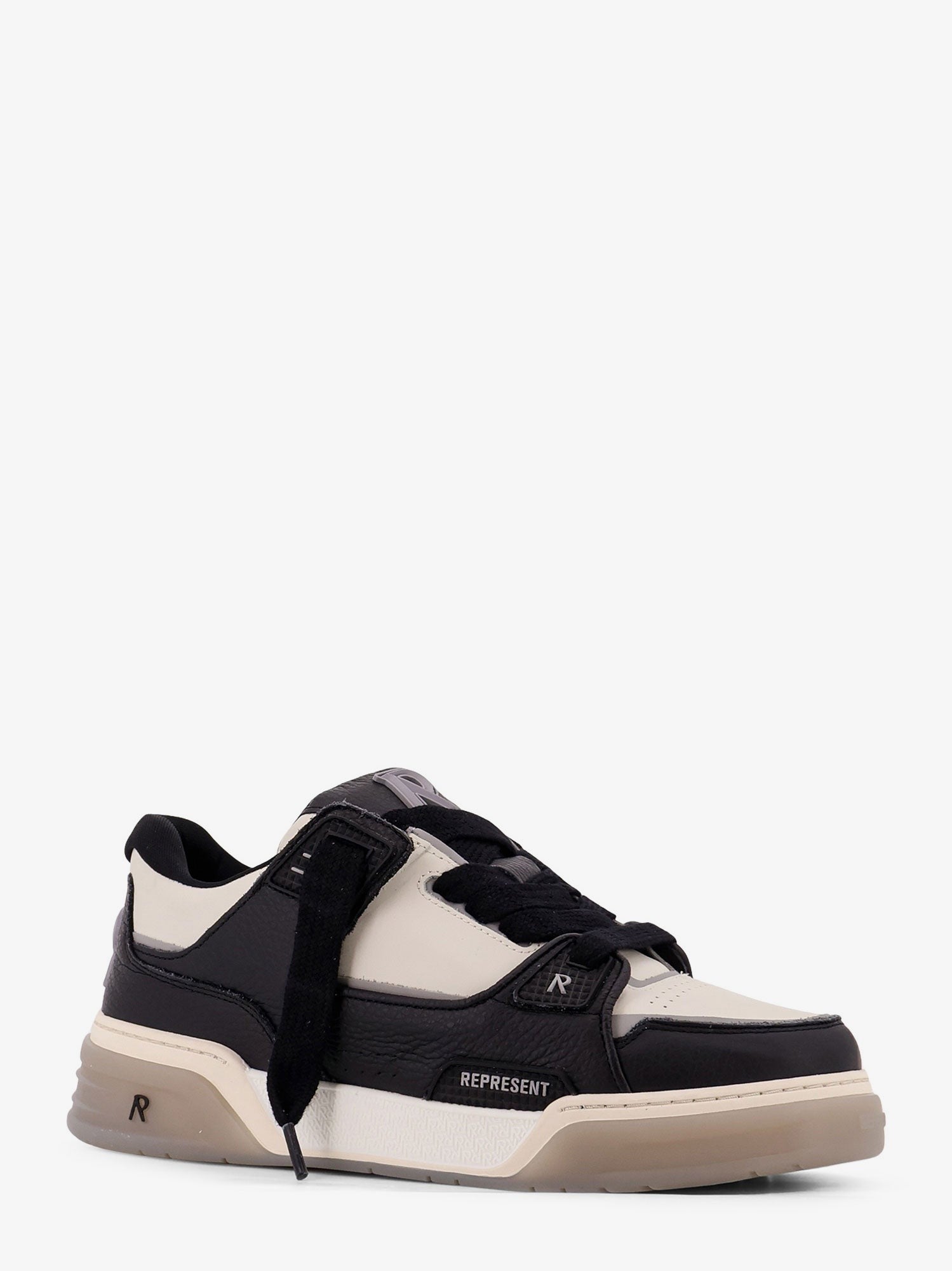 Represent Men's Studio Leather Sneakers Black