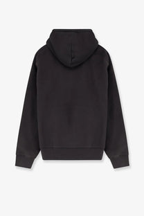 Stussy men’s black cotton blend sweatshirt with minimalist design and ribbed cuffs for casual wear