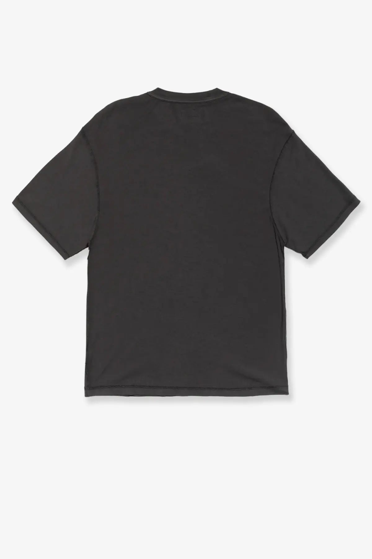 Stussy men’s lazy cotton shirt black short-sleeved t-shirt with a simple crew neck design