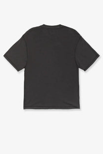 Stussy men’s lazy cotton shirt black short-sleeved t-shirt with a simple crew neck design