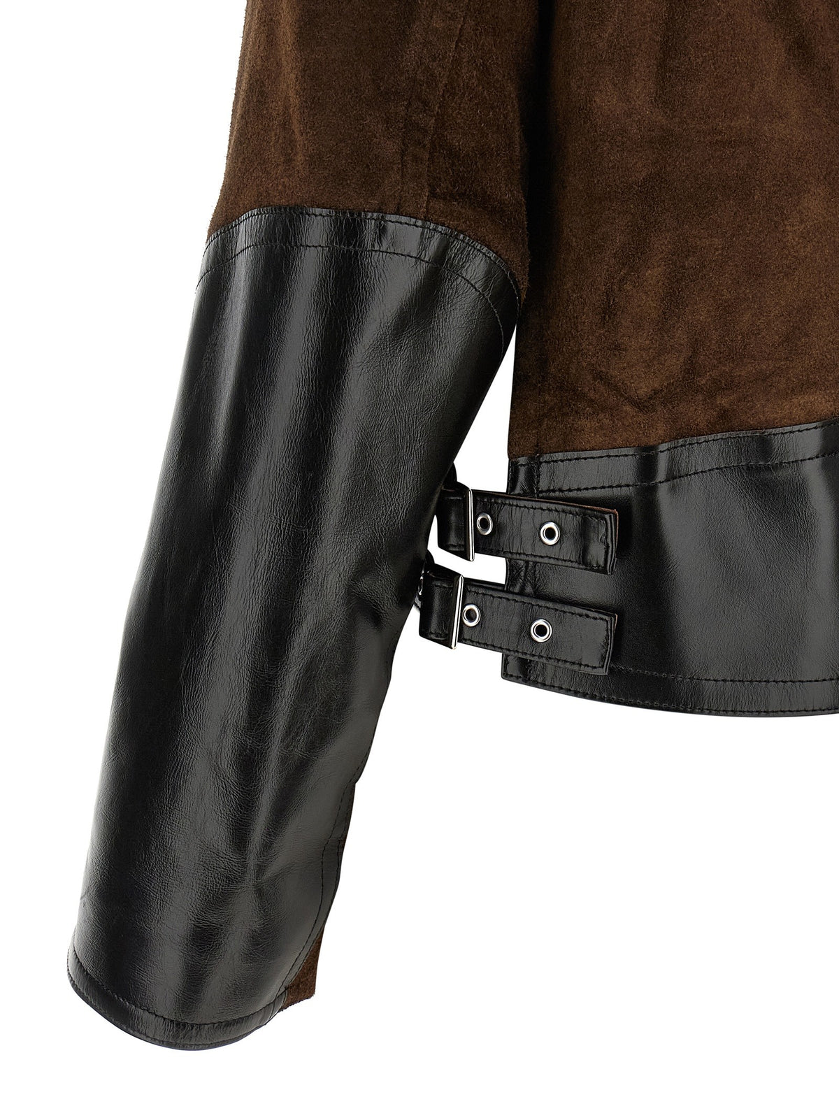 Sacai Suede Jacket Brown