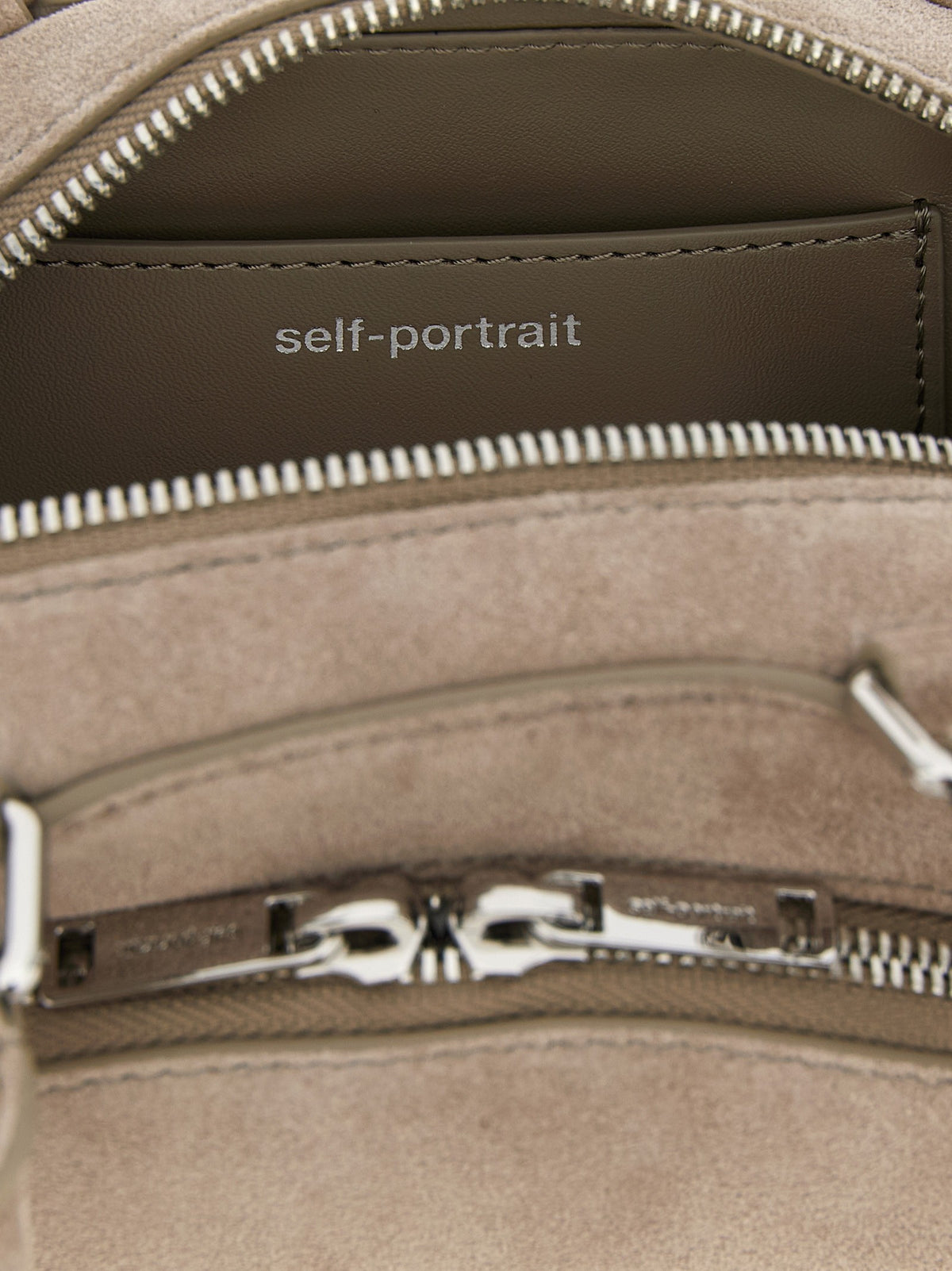 self-portrait Suede Mini Grey